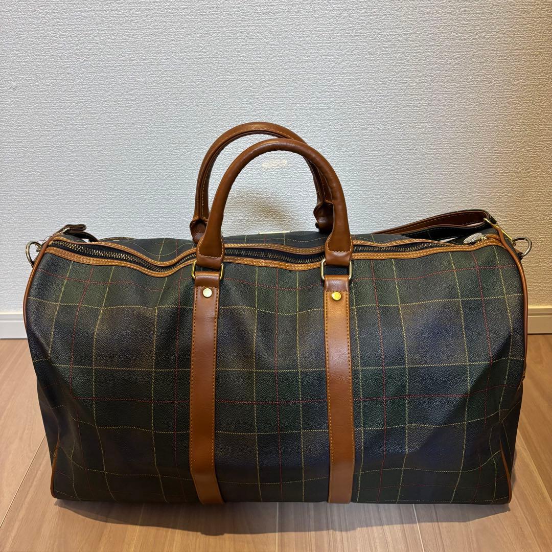 【人気】チェック柄 Dolcel. ボストンバッグ 日本製