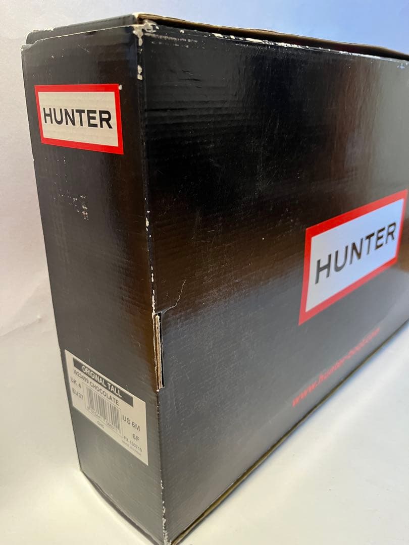 HUNTER ロング丈レインブCHOCOLATE