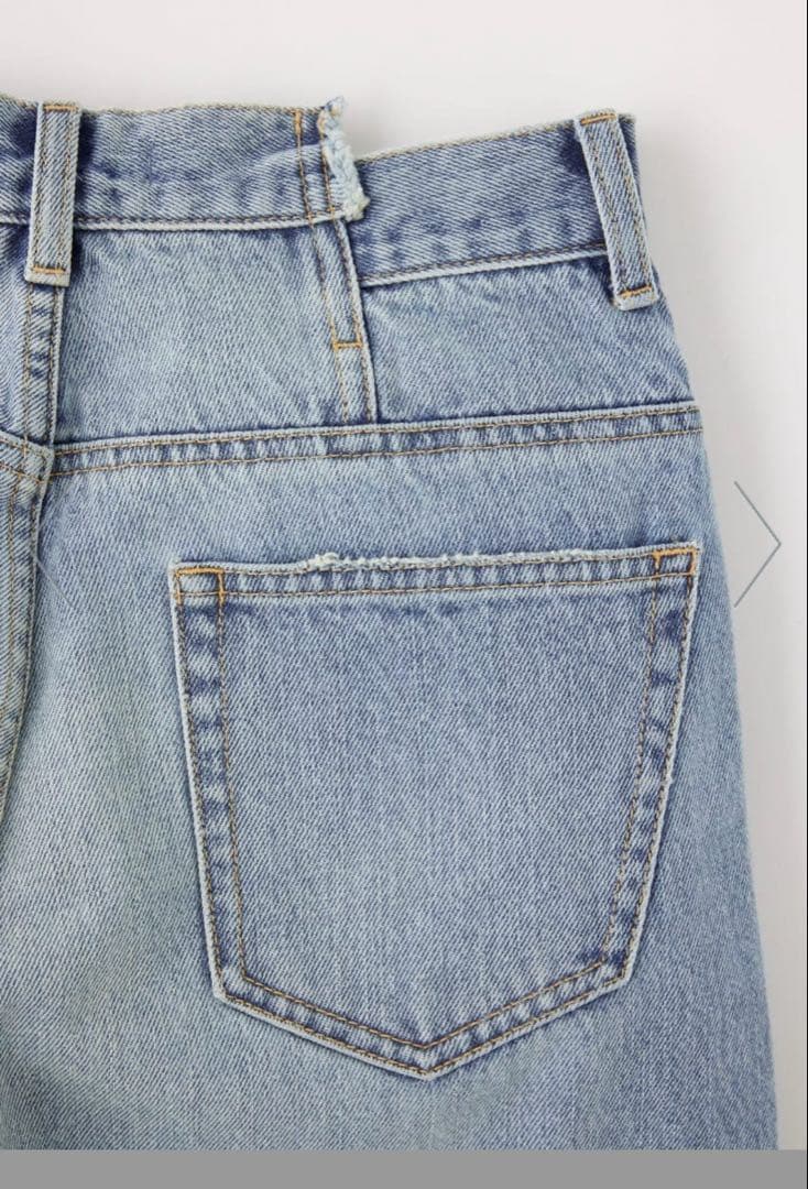 CROSS WAIST WIDE STRAIGHT 新品未使用タグ付ダークブルー