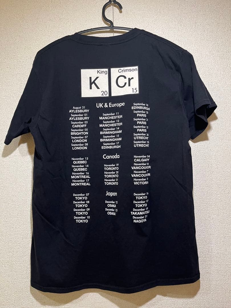 King Crimson 2015 ツアー Tシャツ L