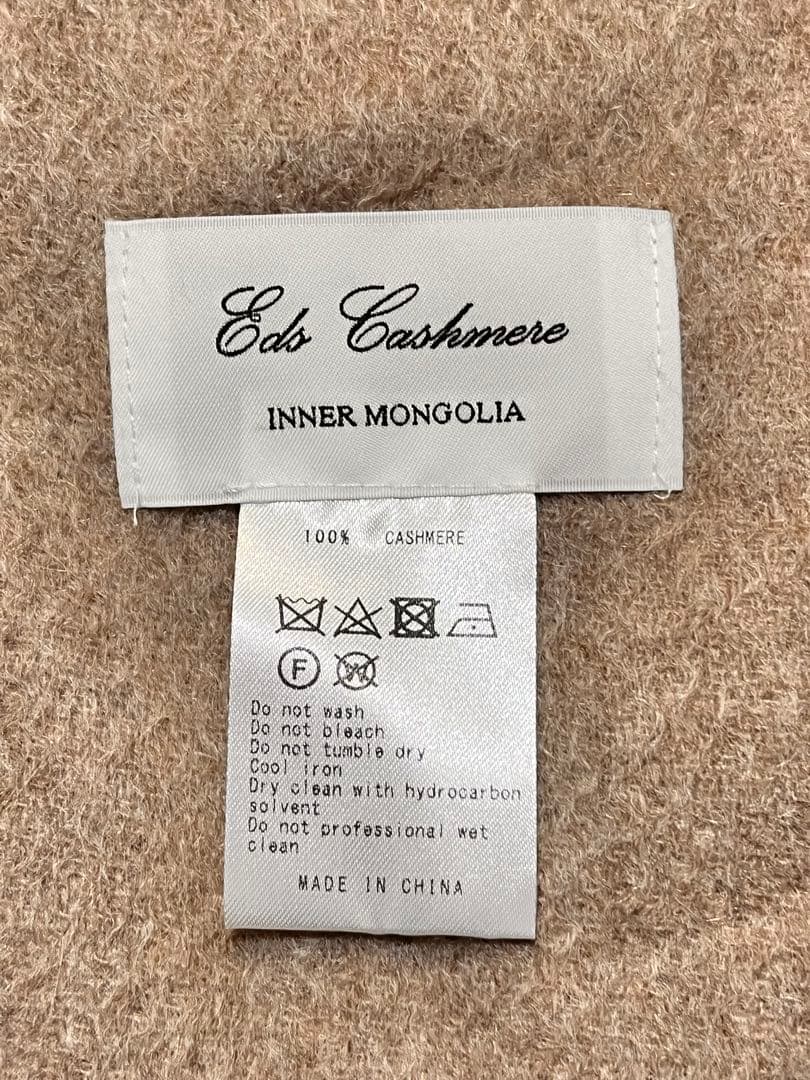 Eds Cashmere 100%カシミヤ マフラー ベージュ