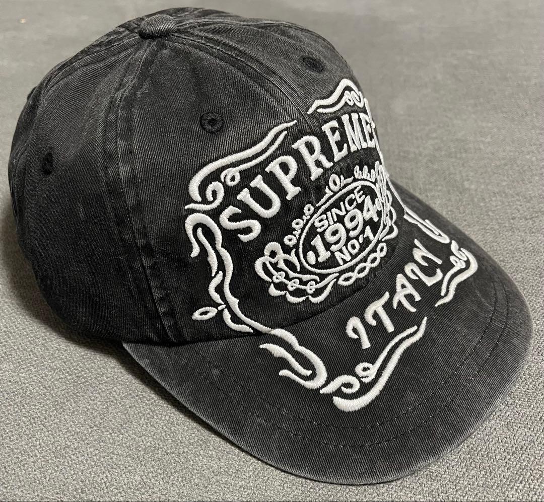 Supreme Italy 6-Panel Black 新品未使用