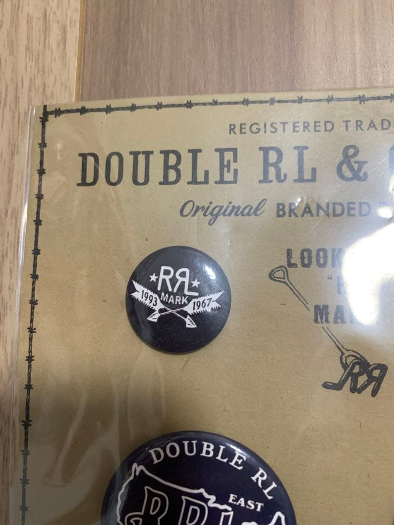 テ*ー様 DOUBLE RL ダブルアールエル　缶バッジセット　レア　新品未開封
