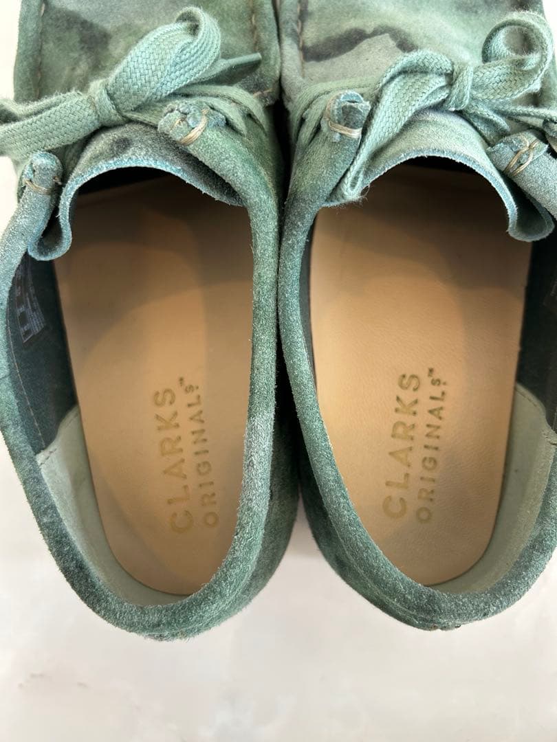 Clarks モカシン グリーン 8 UK