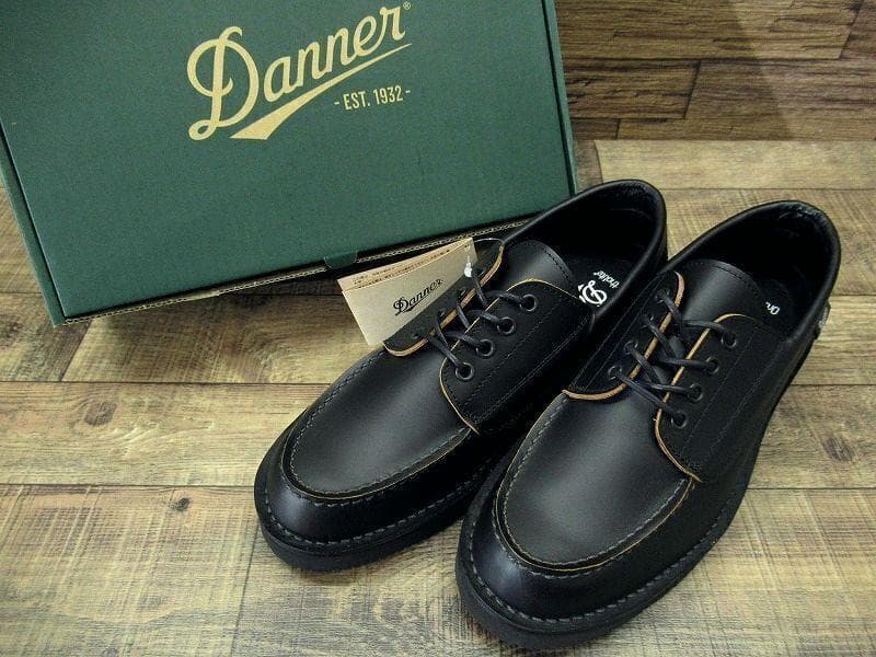 新品 ダナー ブローガン 茶芯 モカシン レザー シューズ 黒 26.5 ①