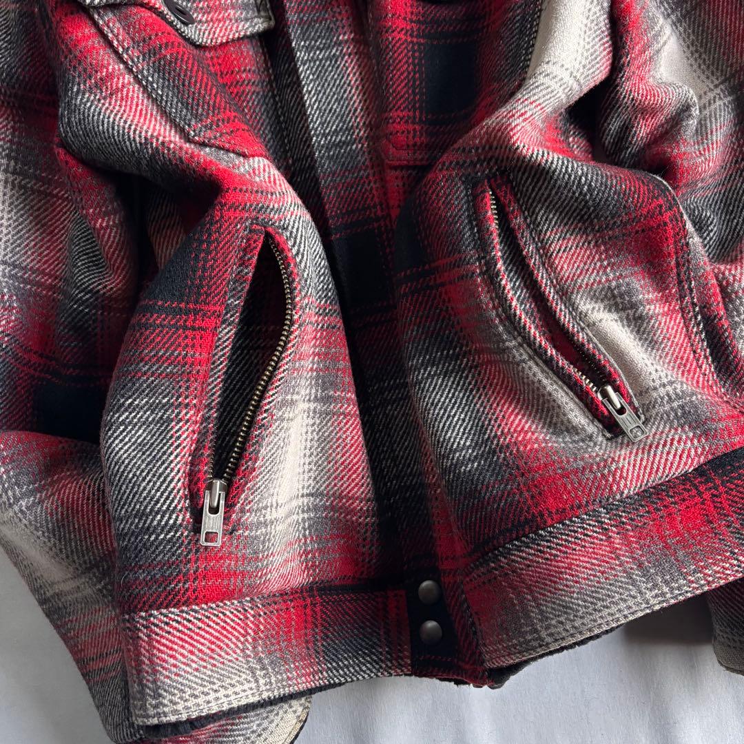ジャケット・アウター 00s LEVI'S ombre check wool swing top