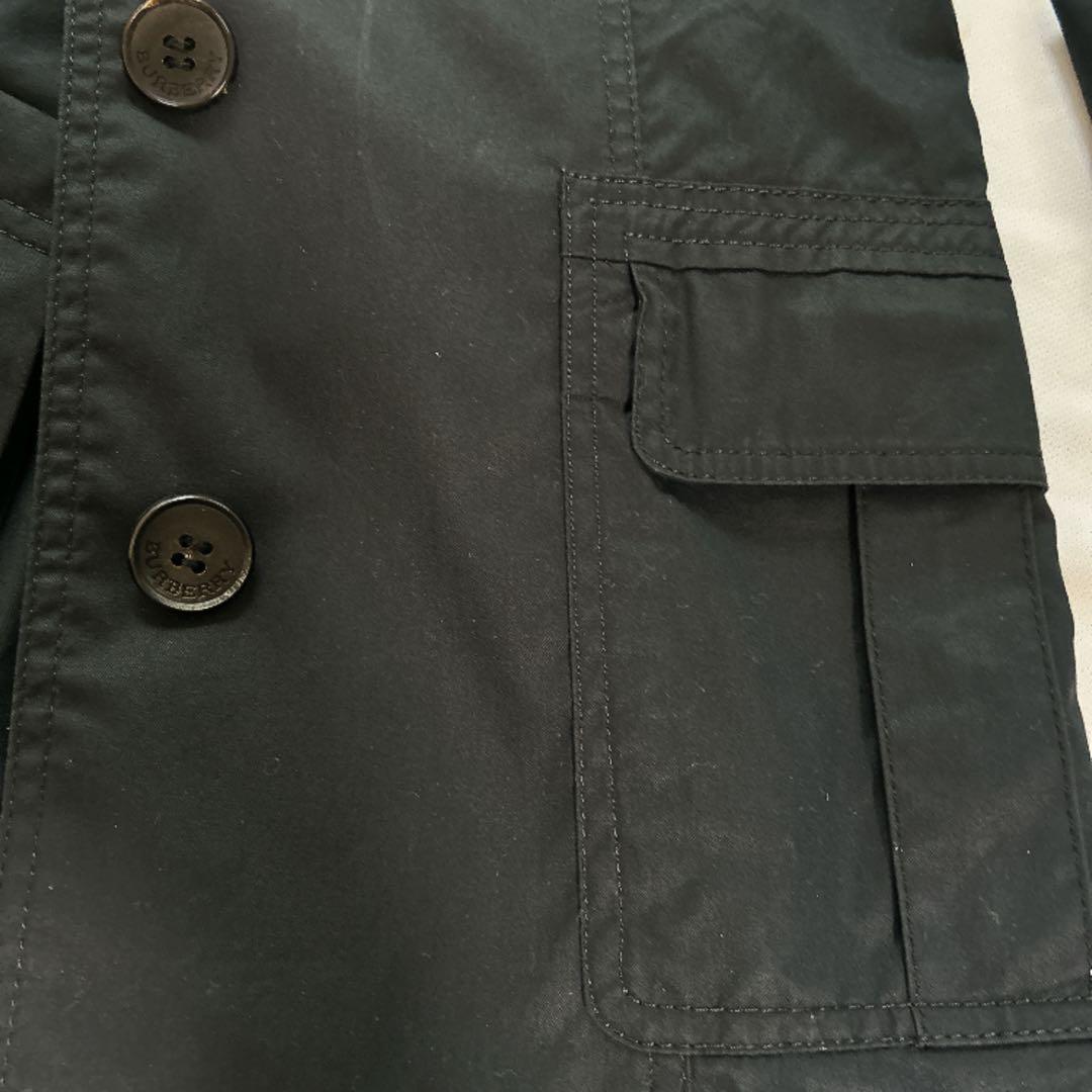 バーバリーBURBERRYトレンチコート スプリングコートネイビー紺36 S