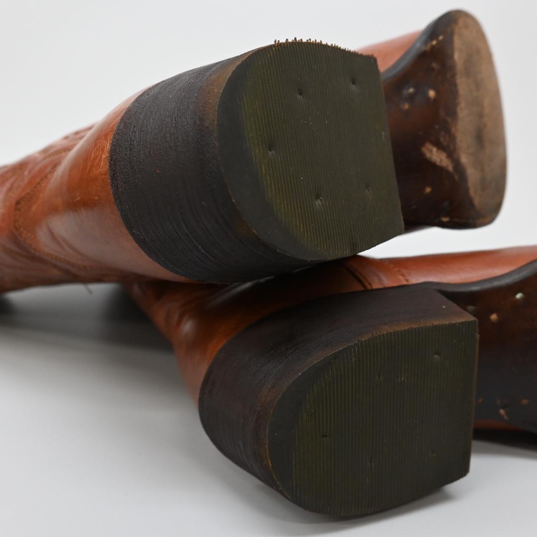 □ 44810★年 FRYE フライ ウェスタンブーツ 7 1/2 レザー
