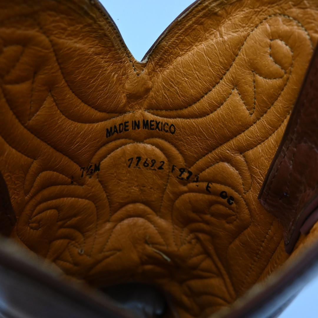 □ 44810★年 FRYE フライ ウェスタンブーツ 7 1/2 レザー