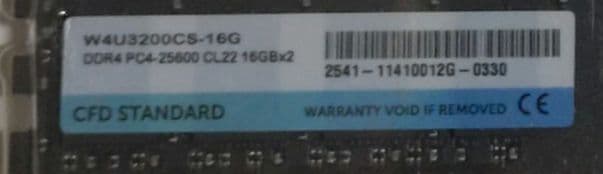 CFD DDR4 メモリ 16GBx2 W4U3200CS-16G 32gb