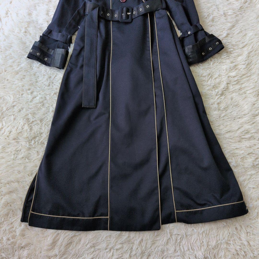 AMERI STUDIOUS別注 invert シームトレンチコート ネイビー