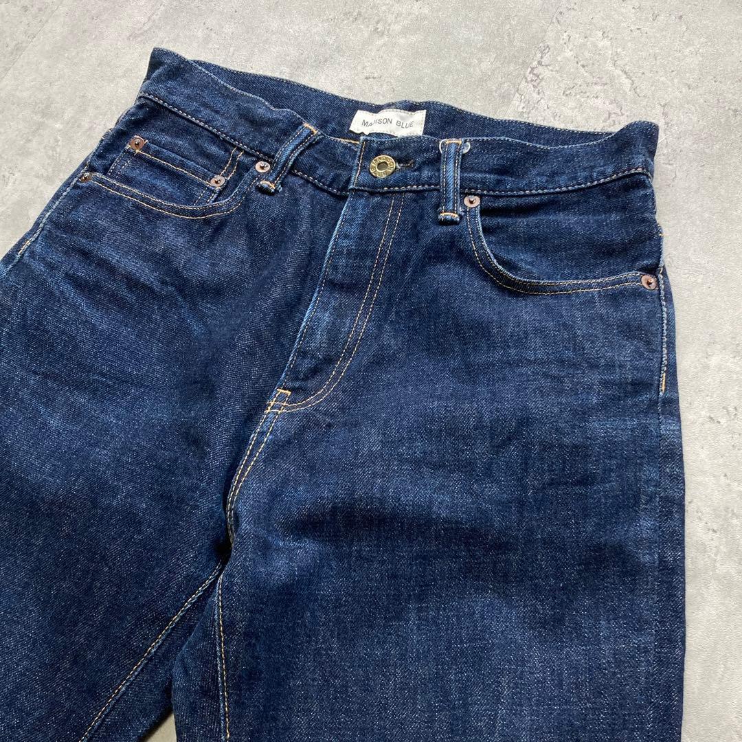 美品｜MADISON BLUE マディソンブルー｜濃紺｜クロップドデニム｜02