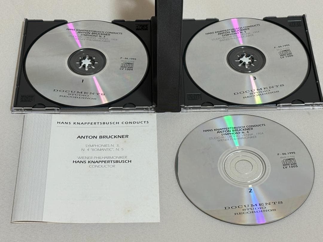 3CD 伊盤◇ブルックナー 交響曲第3番～第5番/クナッパーツブッシュ◇S34M