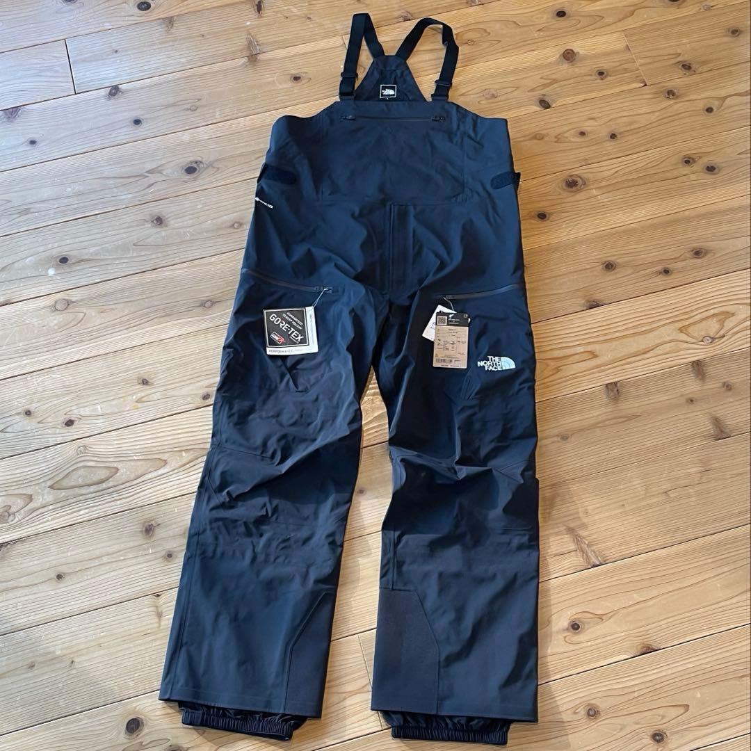 新品 ノースフェイス L 黒ゴアテックス レイバックBCビブ ユニセックス