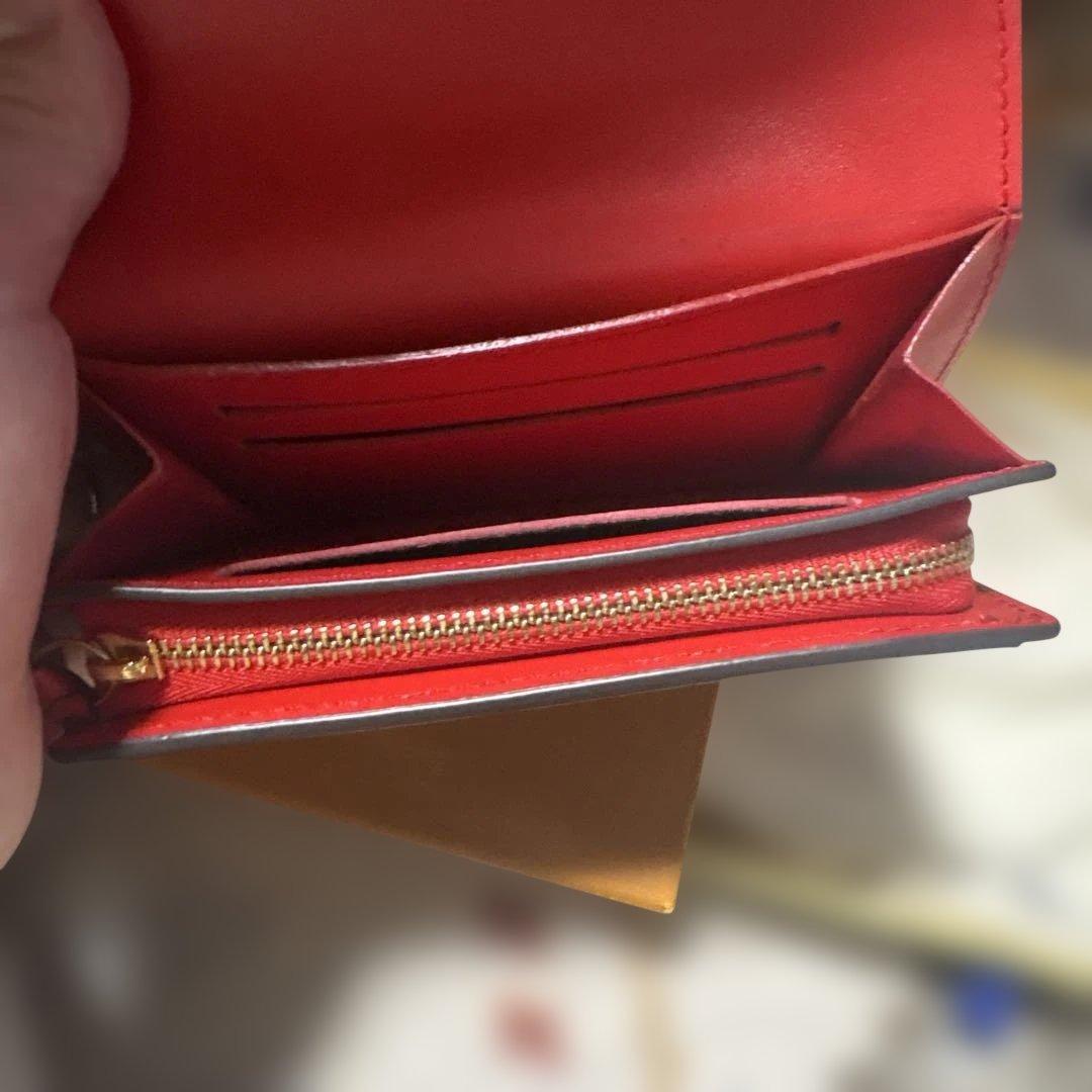 LOUIS VUITTON フロールコンパクト　レッド　フラワー　折り財布