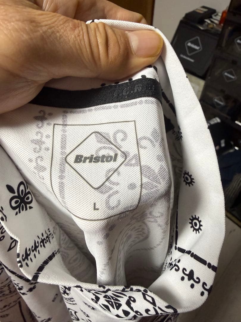 ボ*テ様 Bristol バンダナ柄シャツ Lサイズ　モックネック