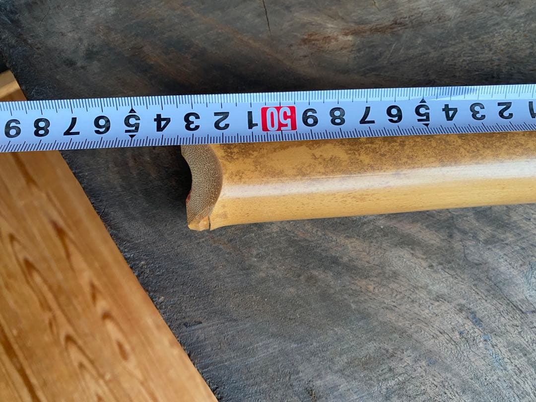 尺八本体 管楽器 雅楽 和楽器 竹製 5穴 約53cm