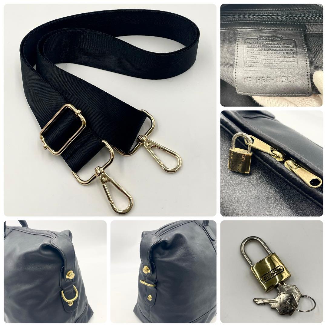 【美品】オールドコーチ ボストンバッグ 2way レザー 大容量 0502