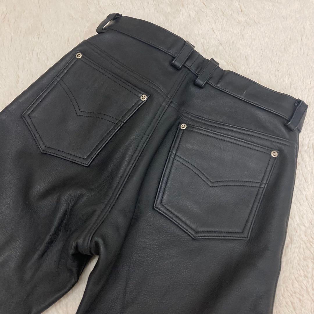 FREEDOM フリーダム レザーパンツ 本革 牛革 革パン サイズ76