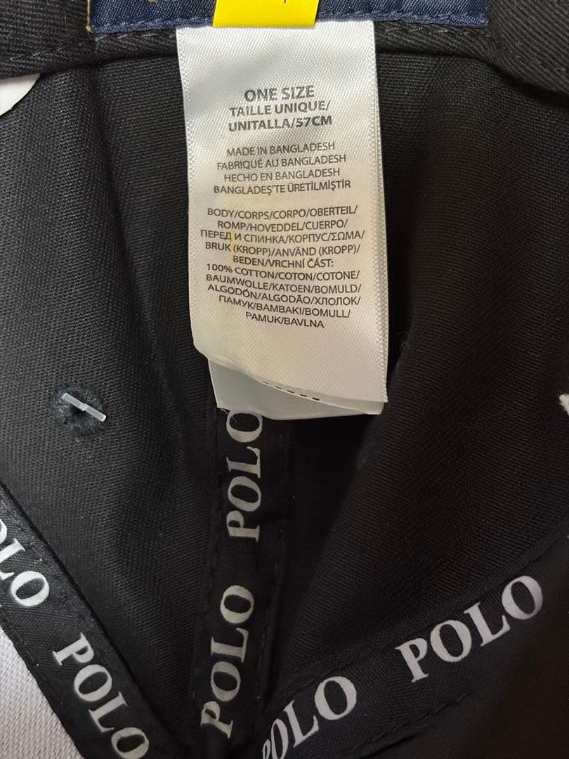 Polo Ralph Lauren ベースボールキャップ ブラック/ベージュ