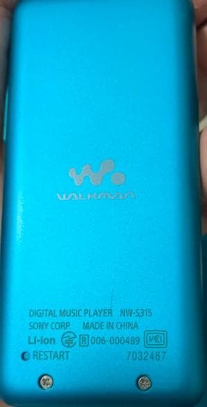 SONY ウォークマン 青色 充電器付き NW-S315(16GB)