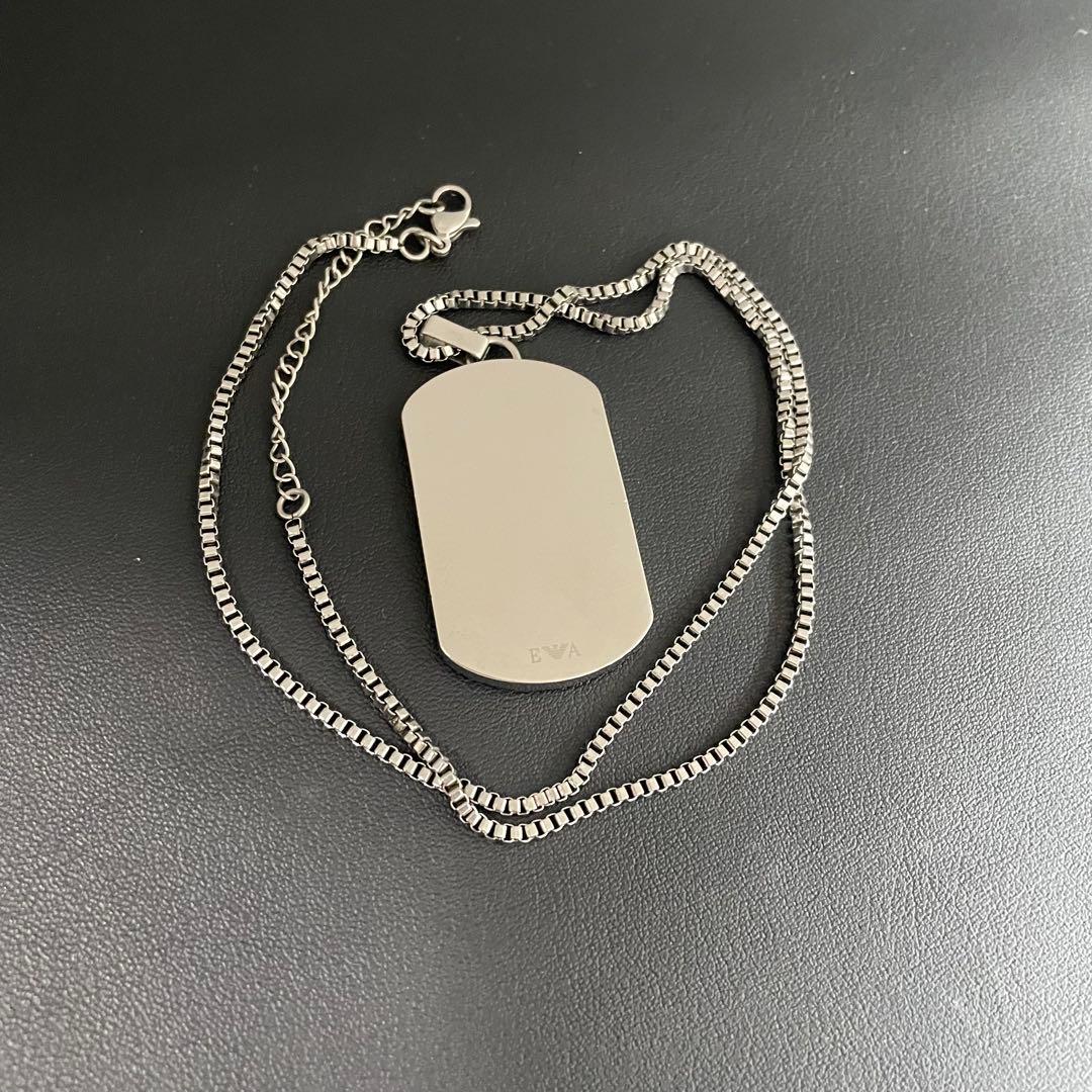 美品✨EMPORIO ARMANI エンポリオ アルマーニ ネックレスドッグタグ