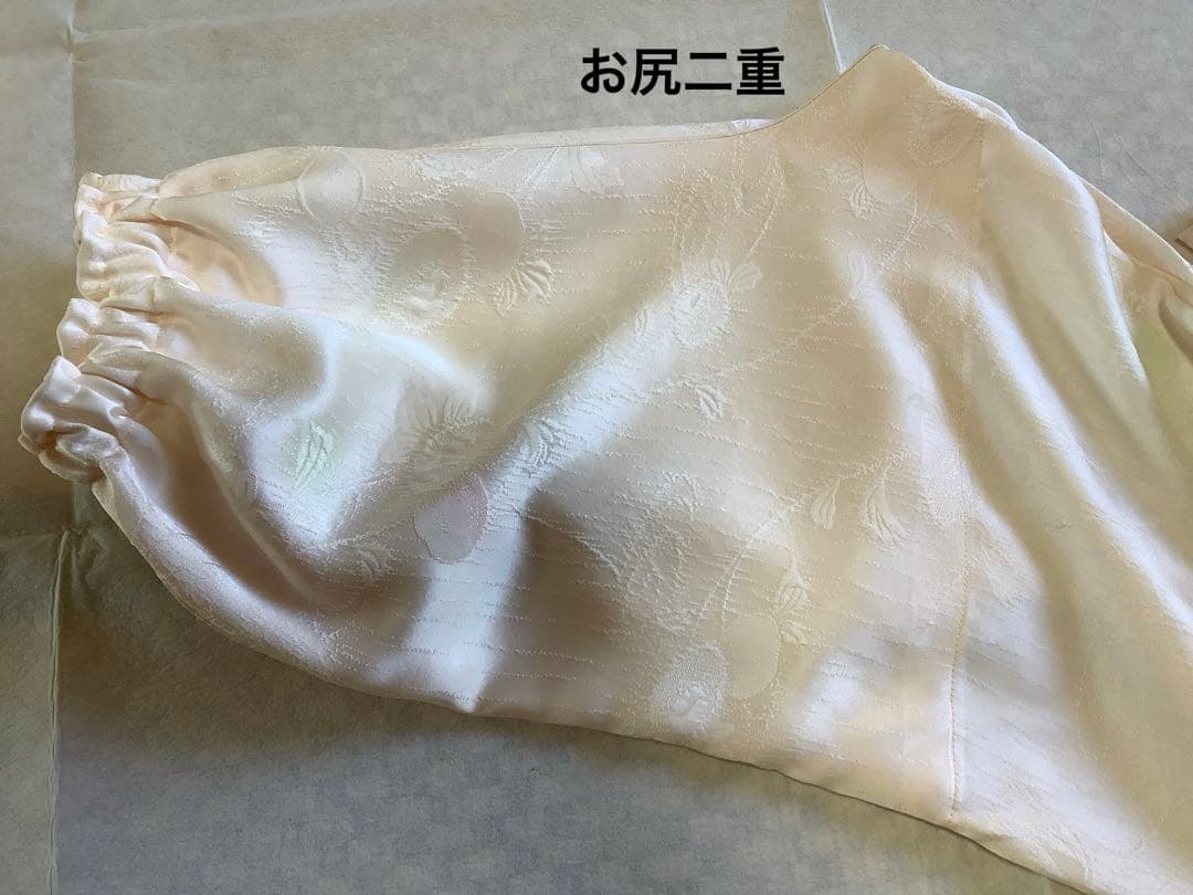 長襦袢反物から仕立てたシルクパジャマ　㉗
