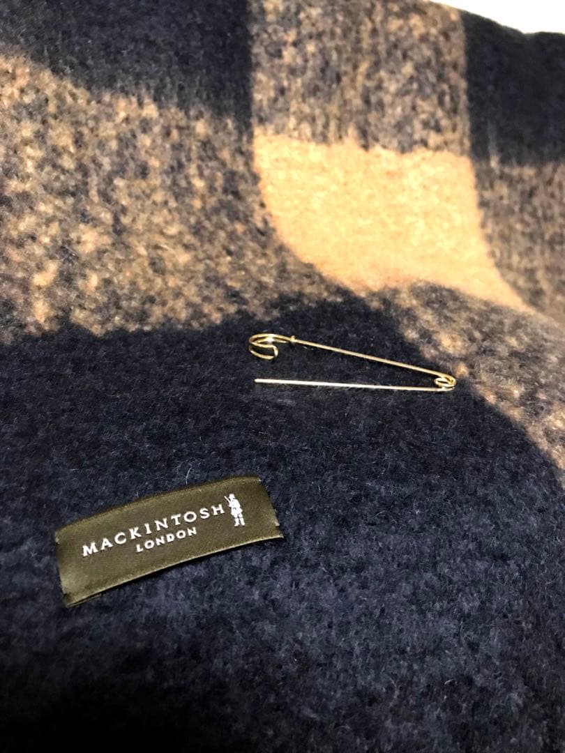 MACKINTOSH LONDON/ ブロックチェックシャギーストール