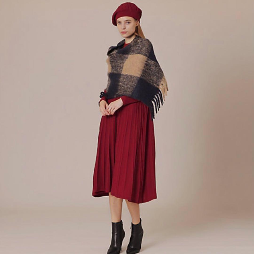 MACKINTOSH LONDON/ ブロックチェックシャギーストール