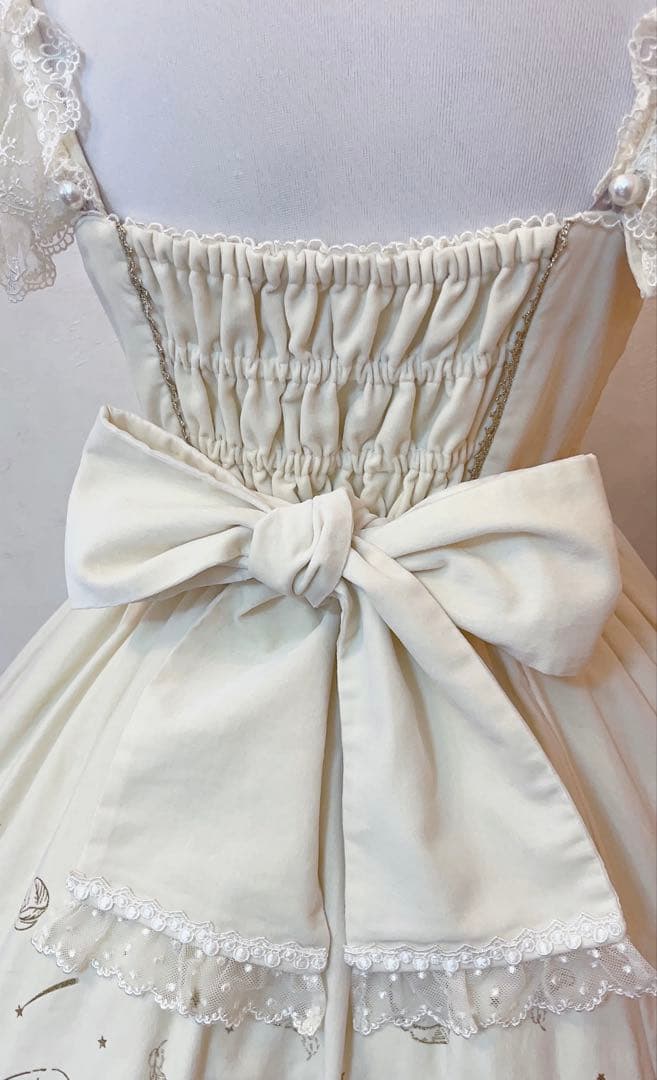 Angelic pretty グローリア肩フリルJSK/アイボリー