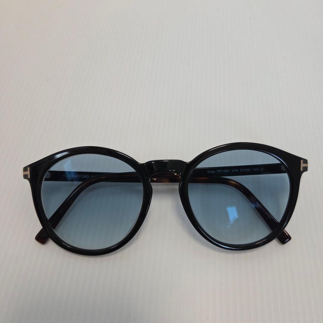 【美品】TOM FORD Elton TF1021 01N　サングラス　度入り