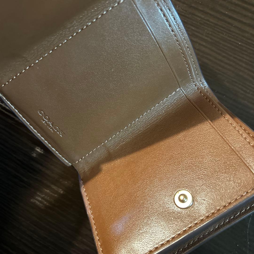 COACH 三つ折り財布 モノグラム ベージュ