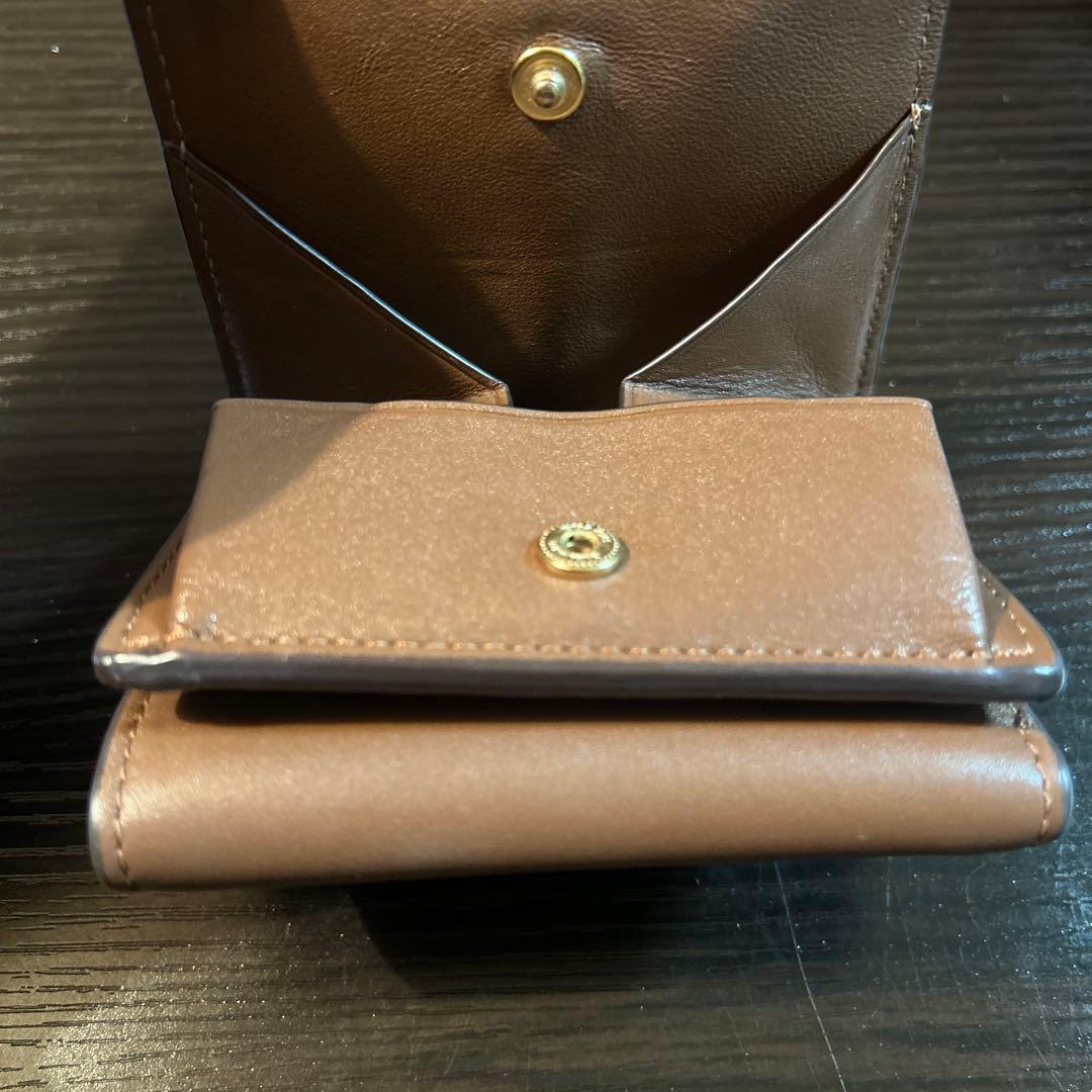 COACH 三つ折り財布 モノグラム ベージュ