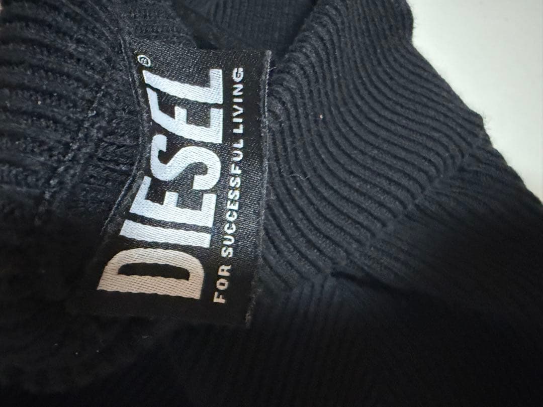 ［値段交渉可］【DIESEL】ディーゼル ジップアップ ニット ブラック