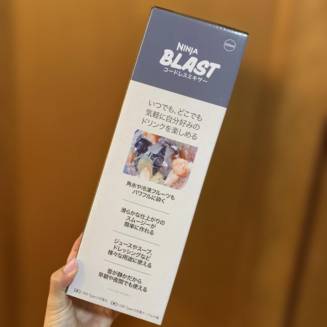 Ninja Blast グレー 6枚刃 ブレンダー　コードレスミキサー