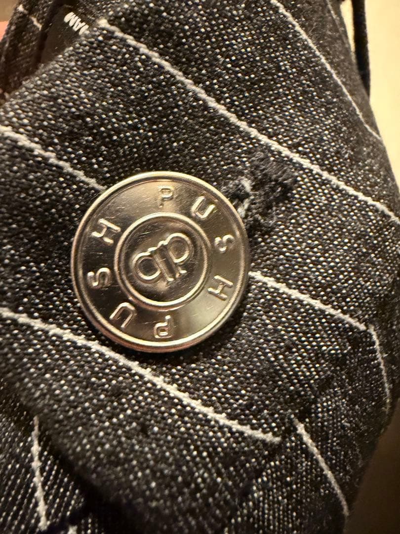PUSH PUSH ストライプ ワイドパンツ Lサイズ