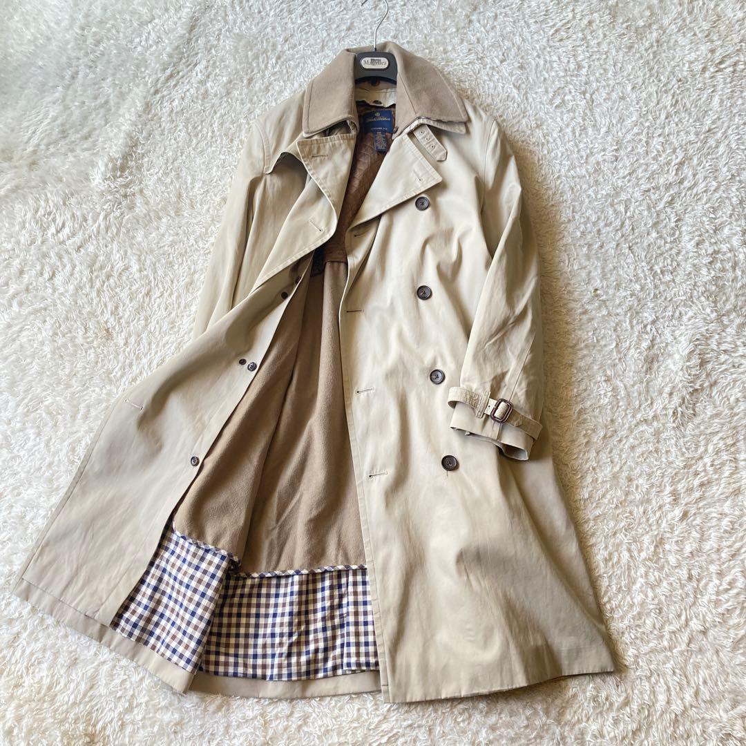 美品✨ブルックスブラザーズ　ライナー付きトレンチコート　ベルト付　カシミヤ混合