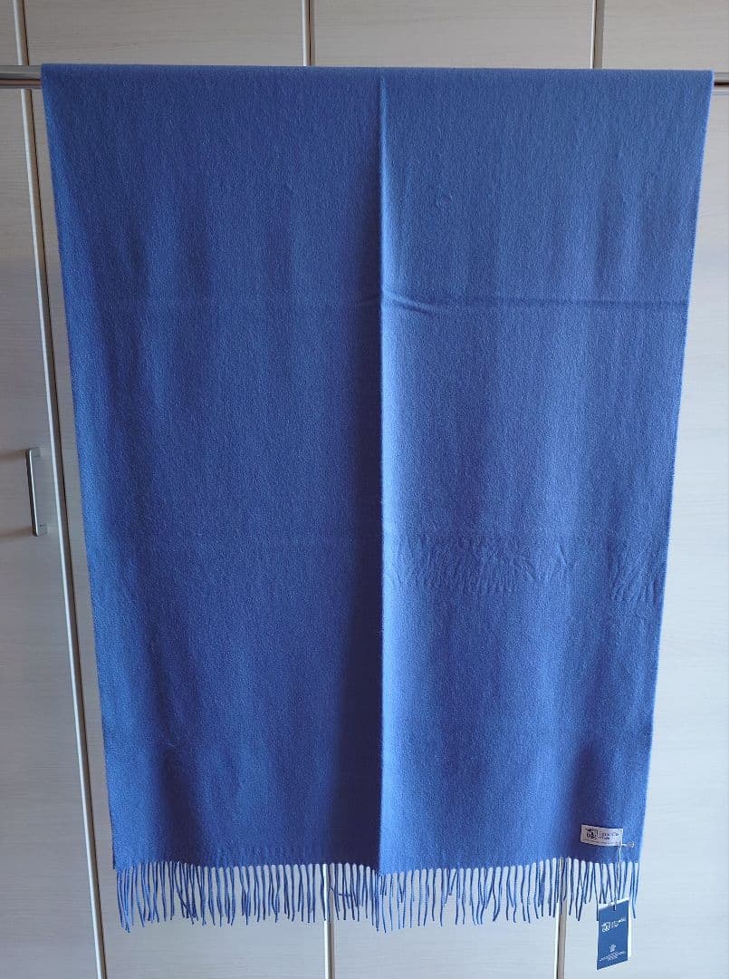 Johnstonsジョンストンズ 大判 カシミヤ ストール ウェッジウッド