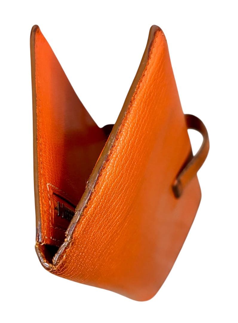 HERMES エルメス　べアン　オレンジ　　長財布