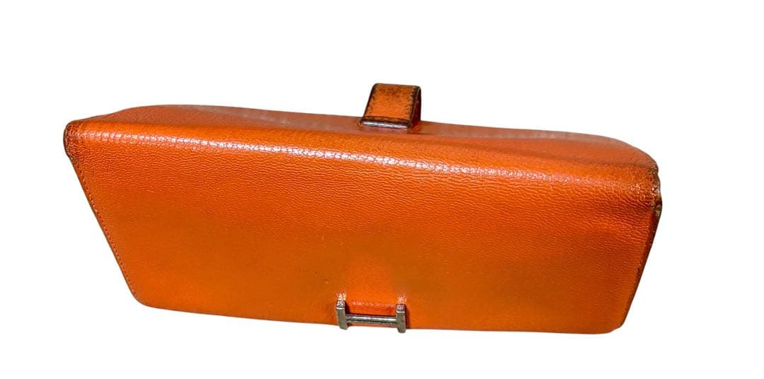 HERMES エルメス　べアン　オレンジ　　長財布