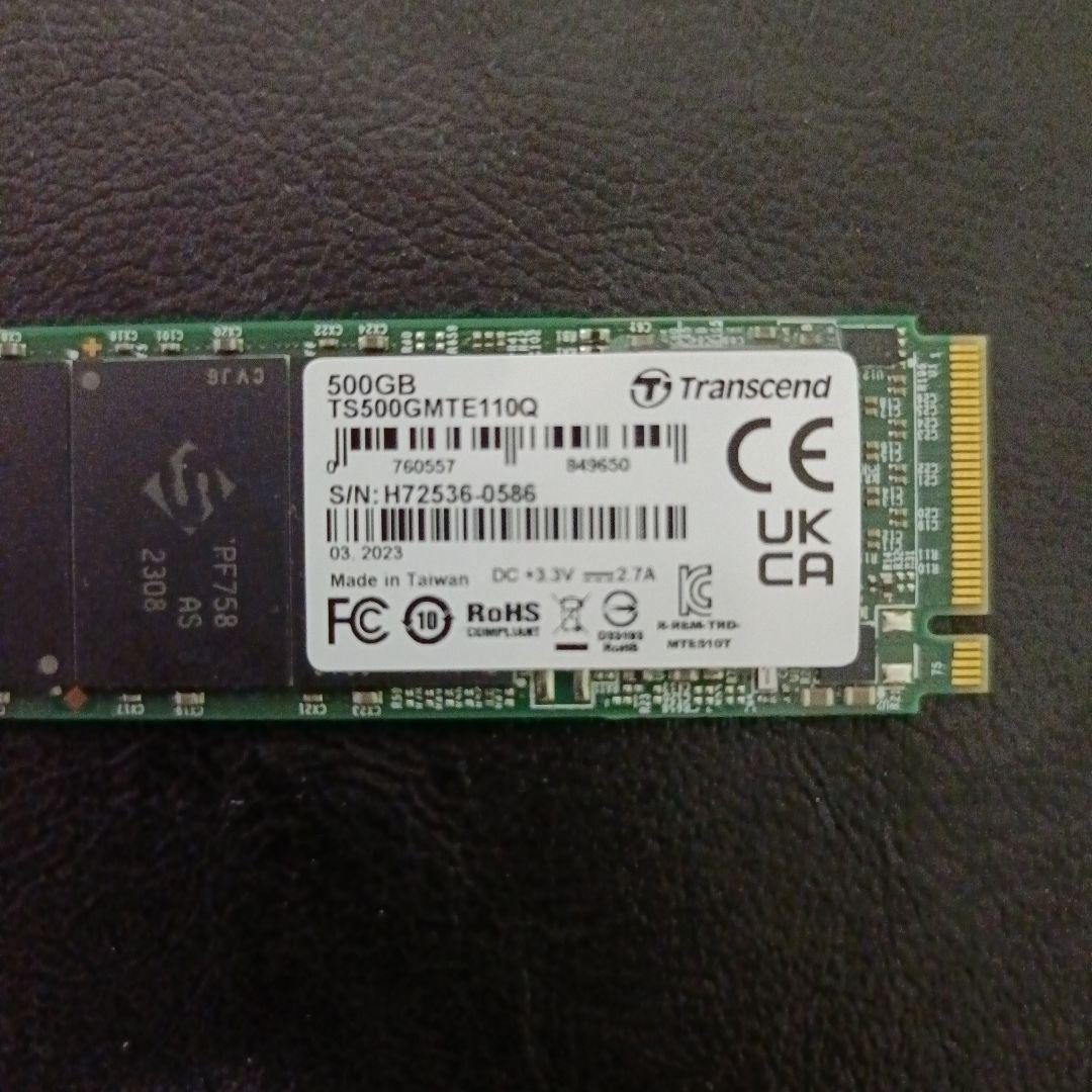 Transcend M.2 SSD 500GB 使用247時間