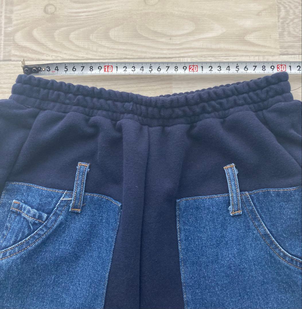 ★土日限定価格ニコアンド　MODE NORM COREデニムパッチワークパンツM