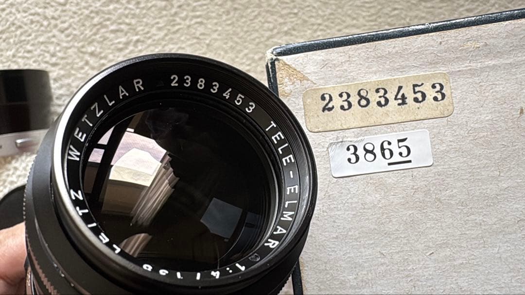 最終価格 美品 元箱 フード Leica TELE ELMAR 135mm f4