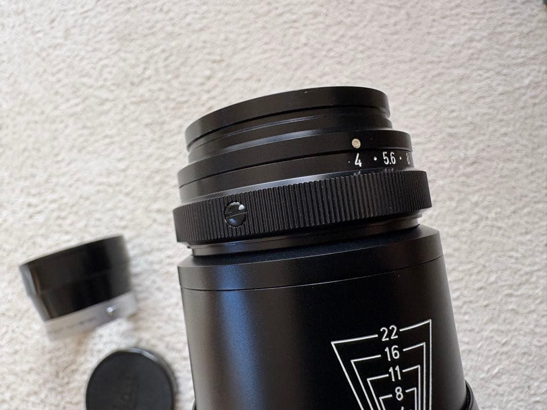 最終価格 美品 元箱 フード Leica TELE ELMAR 135mm f4