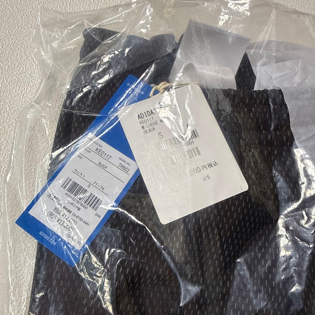 adidas アディダス　藤井風　メッシュトラックパンツ黒エス KE0117