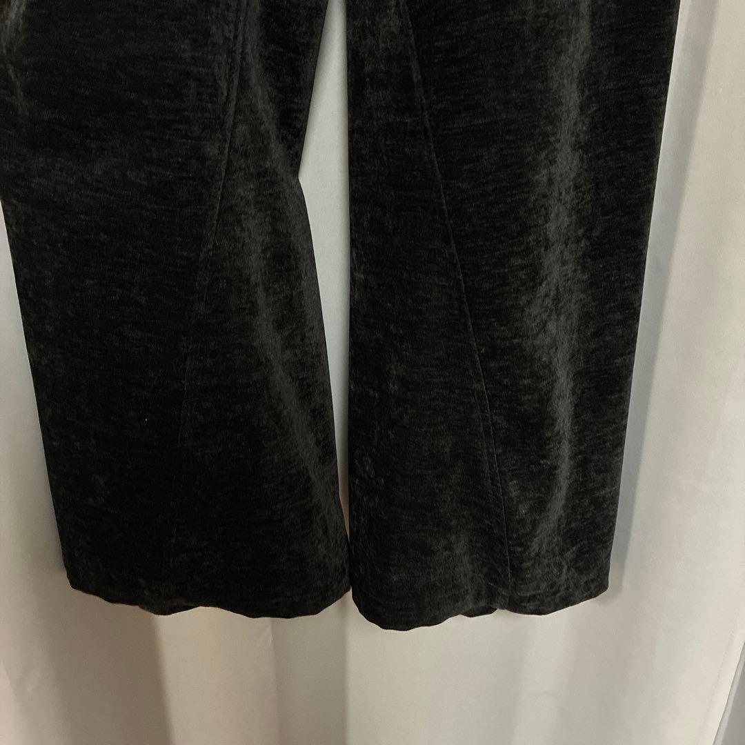 パンツ WASHED VELVET CURVE CUT WIDE PANTS WYM