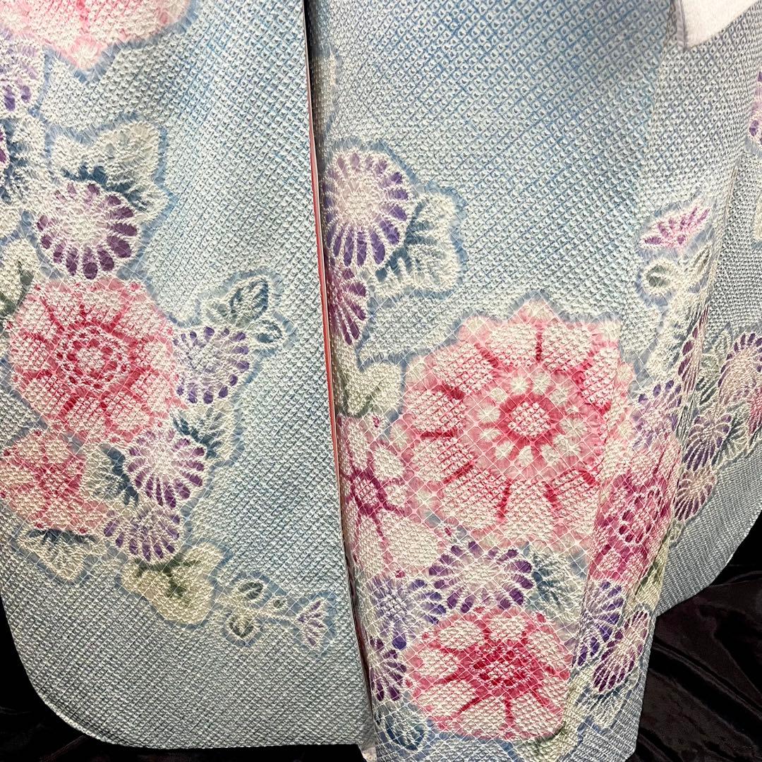 ■逸品■総絞り■菊花模様■古典正絹振袖フルセット■成人式結婚式■振袖一式