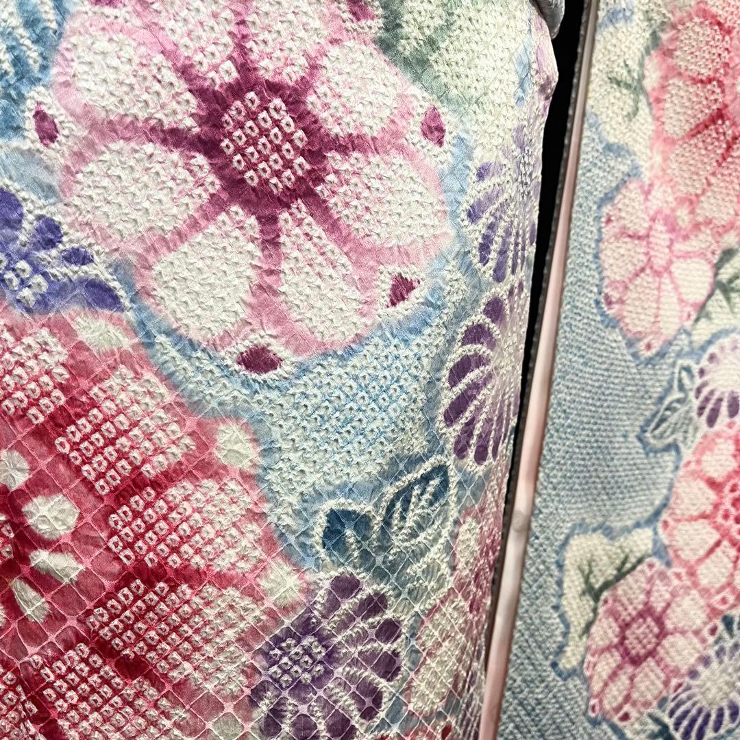 ■逸品■総絞り■菊花模様■古典正絹振袖フルセット■成人式結婚式■振袖一式