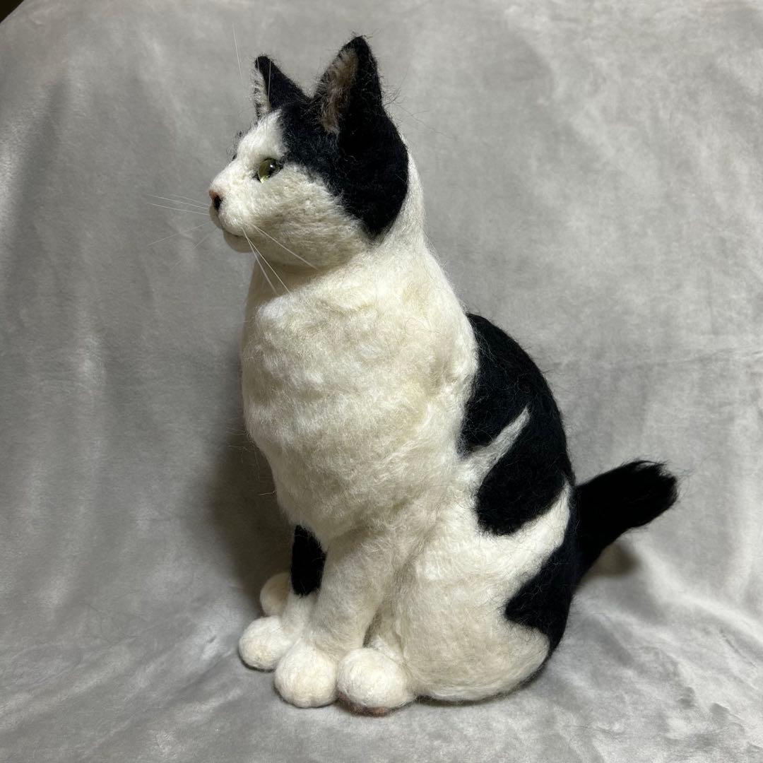 羊毛フェルト 猫