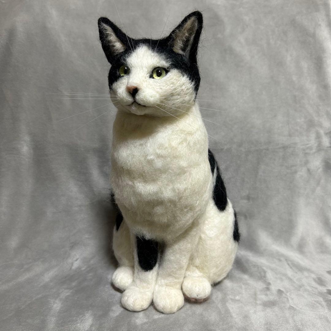 羊毛フェルト 猫